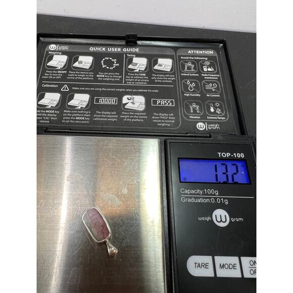 NEW Watermelon sterling silver pendant 1.32 grams - Picture 4 of 9